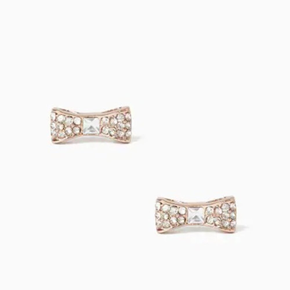 ♠️ Kate Spade ♠️️ " Ready Set Bow" Pave Bangle & Studs - Picture 11 of 13